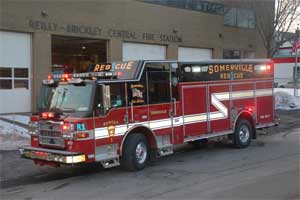 rescue somerville fire department arrived january heavy