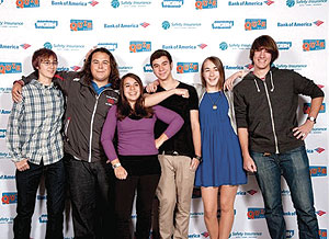 Somerville High School’s trivia team was recently taped on WGBH’s “High School Quiz Show.”  The team was one of the top 16 in Massachusetts. Pictured from Left to Right: Graham Lessard-Brandt, RJ Bingham, Zoe Iacovino, John Iacovino, Celine Lessard-Brandt and Miles Bain. 