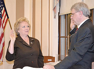 Newly appointed School Committee Chair Mary Jo Rossetti says she is determined to keep the selection process on track. ~Photo by Harry Kane