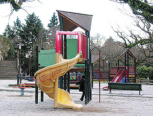 Developing stimulating play areas for kids is an important priority for parents and community leaders, according to author Mike Lanza.