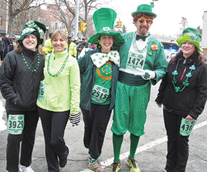 Everybody’s Irish this week, as evidenced by all the green, and the grins, worn by one and all. ~Photo by Elizabeth Sheeran