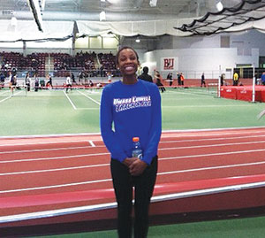 Somerville High grad and UMass Lowell junior Antoinette Toussaint.