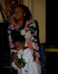 Members of the audience of all ages were encouraged to come and dedicate a rose to their loved ones. Many were dedicated to parents, grandparents, siblings and cousins – The influential ones in their lives. There were also roses for those that are no longer among us today. 