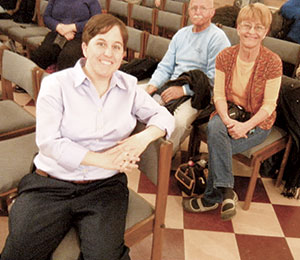 Courtney O'Keefe and her parents. – Photo by Donald Norton