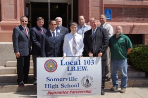 somerville ibew roderick scholarship awarded