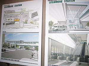 The public got a detailed look at the proposed new Lechmere Green Line station at an informational meeting held last week in Cambridge. ~Photo by Douglas Yu