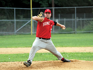 The Somerville Alibrandis baseball team has clinched first place in the Ted Williams Division of the Yawkey League. ~Photo by Harry Kane