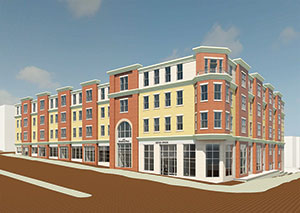 An artist’s rendering of the proposed development at 315 Broadway.