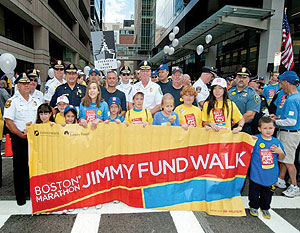 The Jimmy Fund Walk raises money for Boston’s Dana-Farber Cancer Institute, helping patients in their battles with cancer and funding research to improve their chances of winning the fight. 