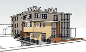 The proposed residential building at 97 Prospect St.